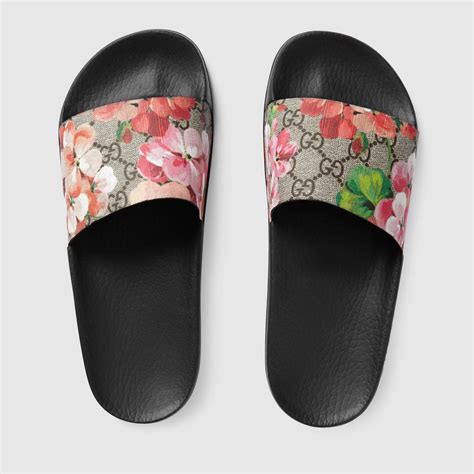 gucci pink and green slides|Gucci flip flops for women.